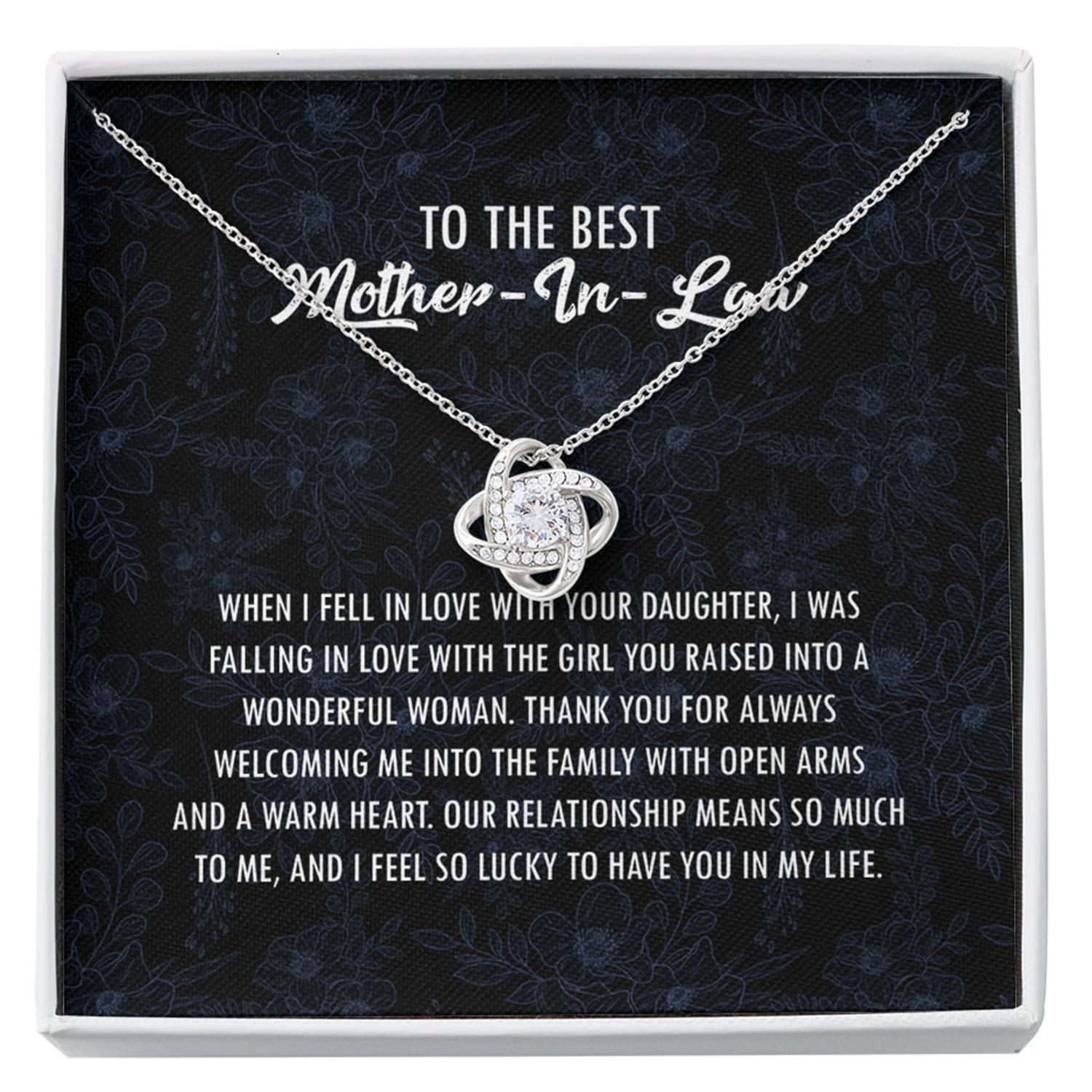 Mother-in-law Necklace, Mother In Law Gifts From Son In Law, Mother In Law Mother's Day Necklace Gifts From Son In Law Custom Necklace