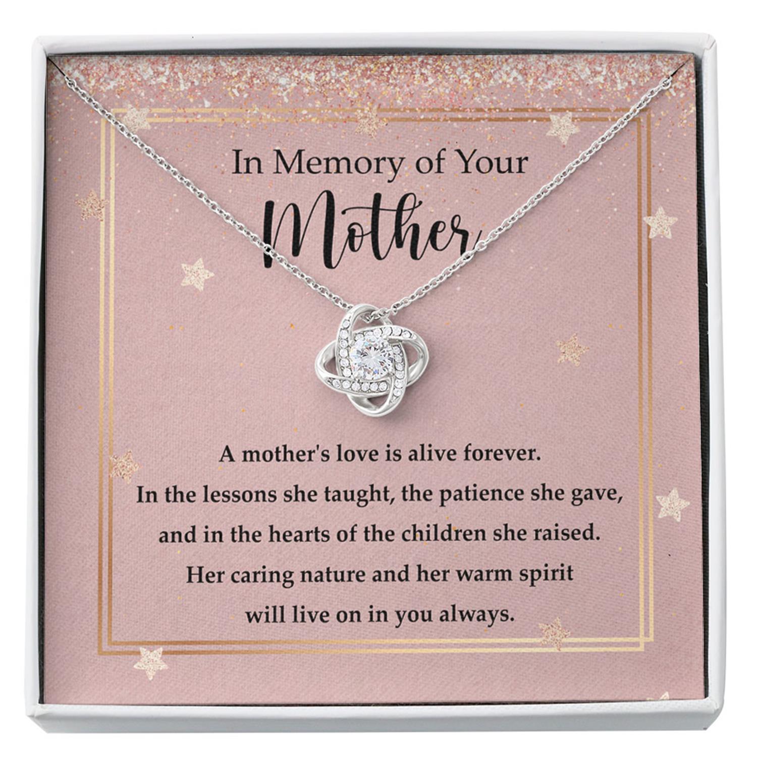 Loss Of Mother Gift, Grief Gift, Mother Condolence Gift, Sympathy Gift, Mom Remembrance Necklace, Mother Memorial Gift, Angel Mom Gift Custom Necklace