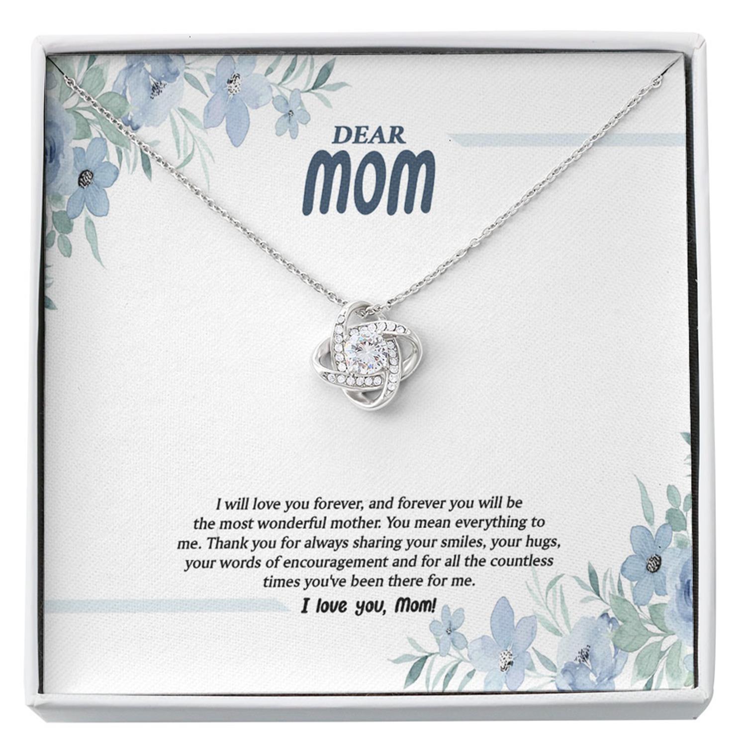 Mom Necklace - Dear Mom Necklace - Necklace With Gift Box For Christmas Custom Necklace