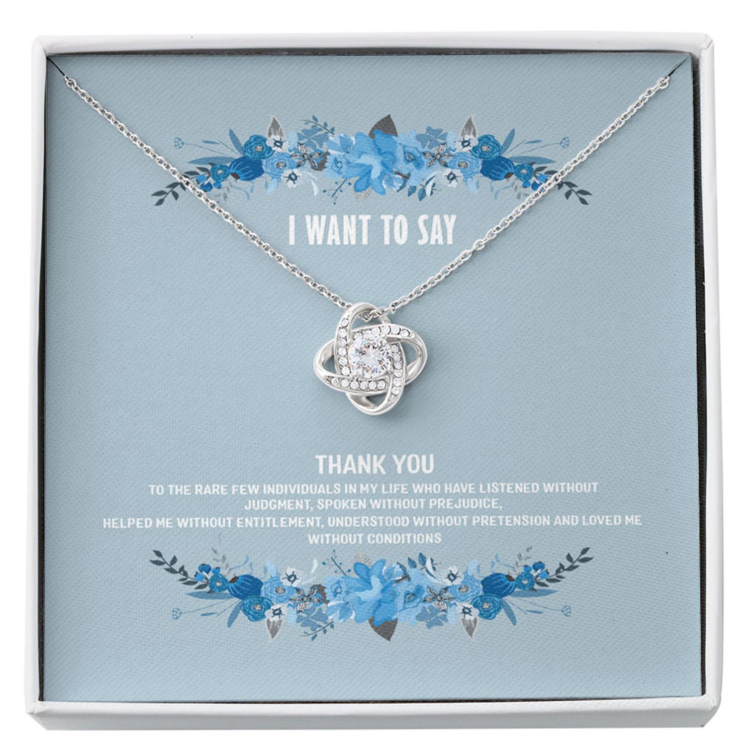 Friend Necklace, Grateful Necklace - Thank You Necklace - Necklace With Gift Box For Christmas Custom Necklace