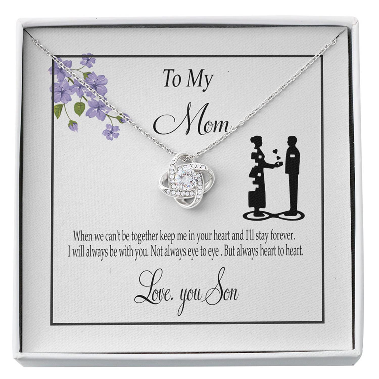 Mom Necklace - To My Mom - Necklace With Gift Box For Christmas Custom Necklace
