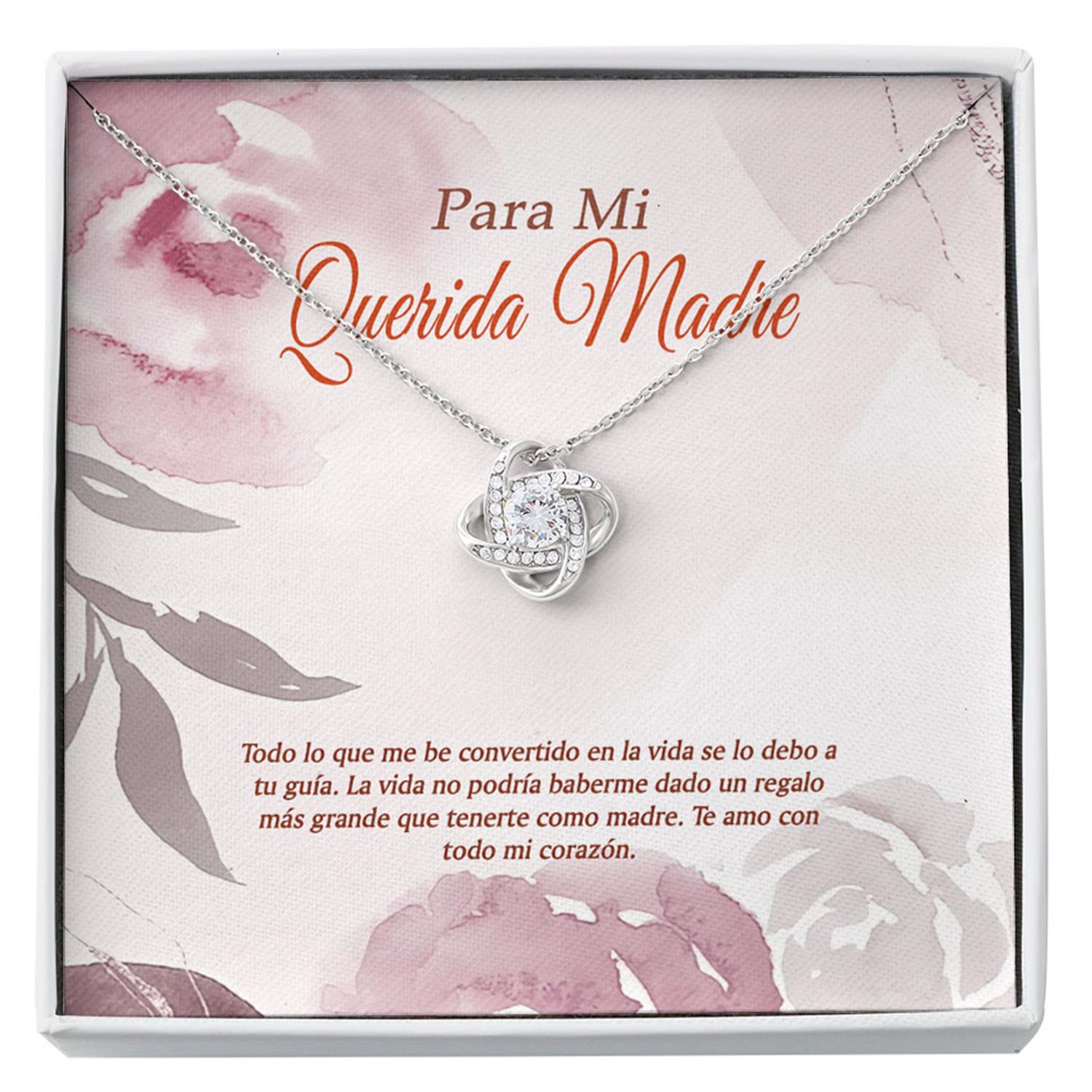 Mom Necklace, Spanish Mom Necklace - Regalo Para Madre - Tarjetas En Espanol - Best Latina Mom - Joyas Para Madre Custom Necklace