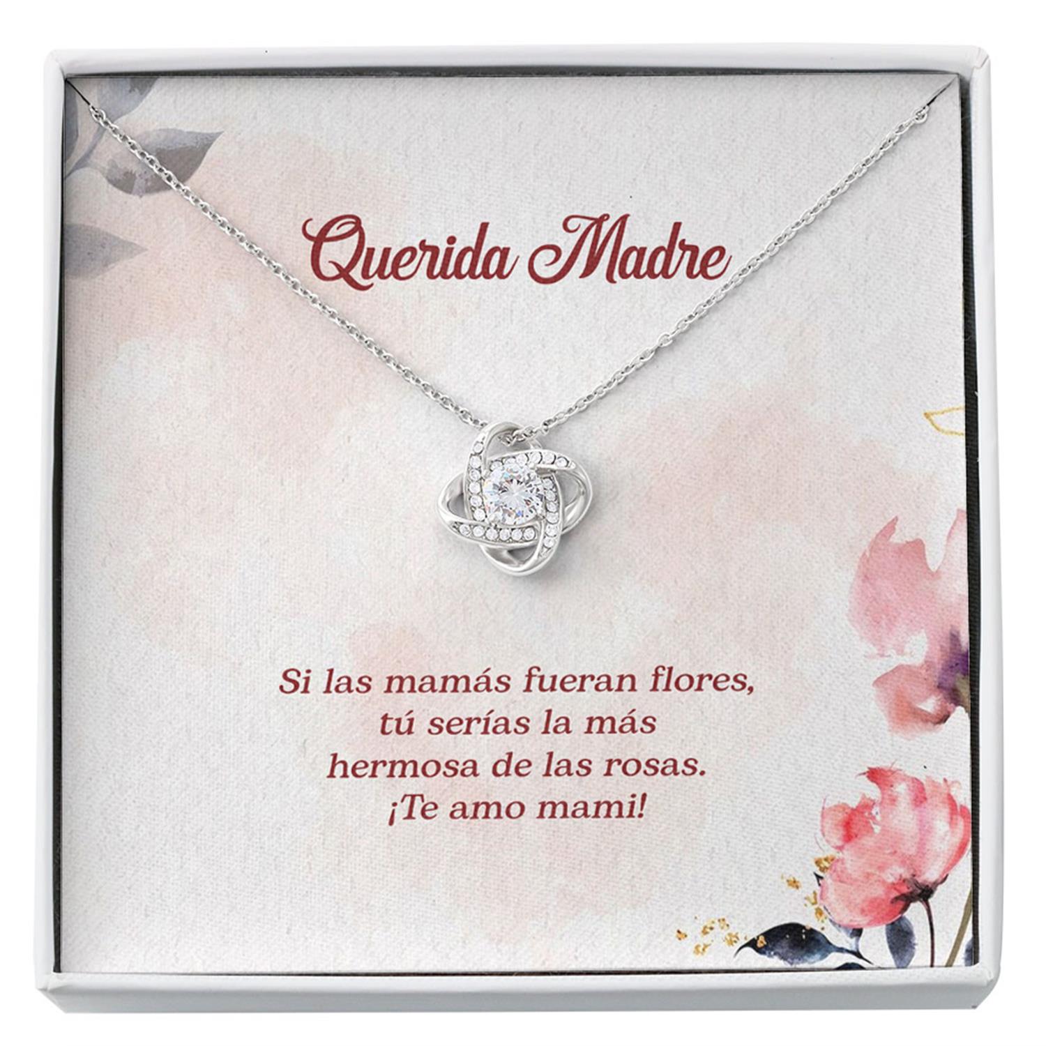 Mom Necklace, Mother Spanish Gift - Madre Appreciation - Regalo Joya Madre - Spanish Mother Necklace - Madre Christmas Custom Necklace