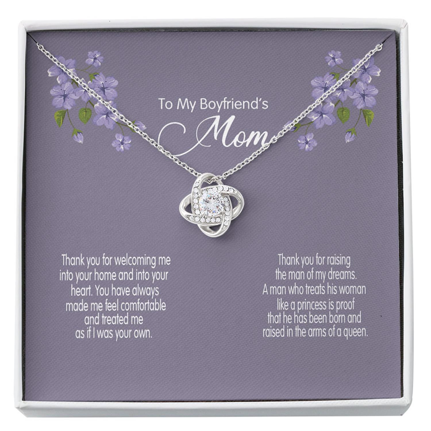 Mother-in-law Necklace, Gift For Boyfriend's Mom, Boyfriend's Mom Gift, Boyfriends Mom Mother's Day Custom Necklace