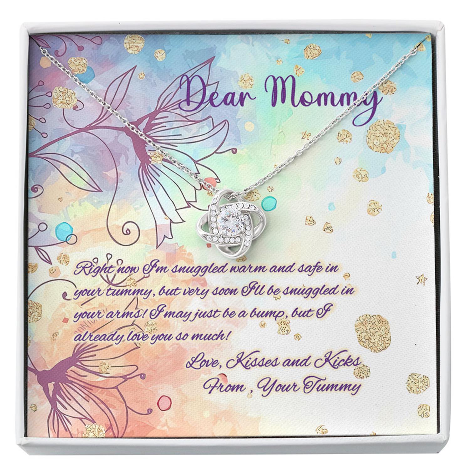 Mom Necklace, Mom To Be Necklace, Pregnancy Gift For Mom To Be, Mommy Present From Unborn Baby, Gift For Expecting Moms Custom Necklace